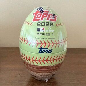 Topps 2026 Series 1 Baseball Card Egg Tin NWT